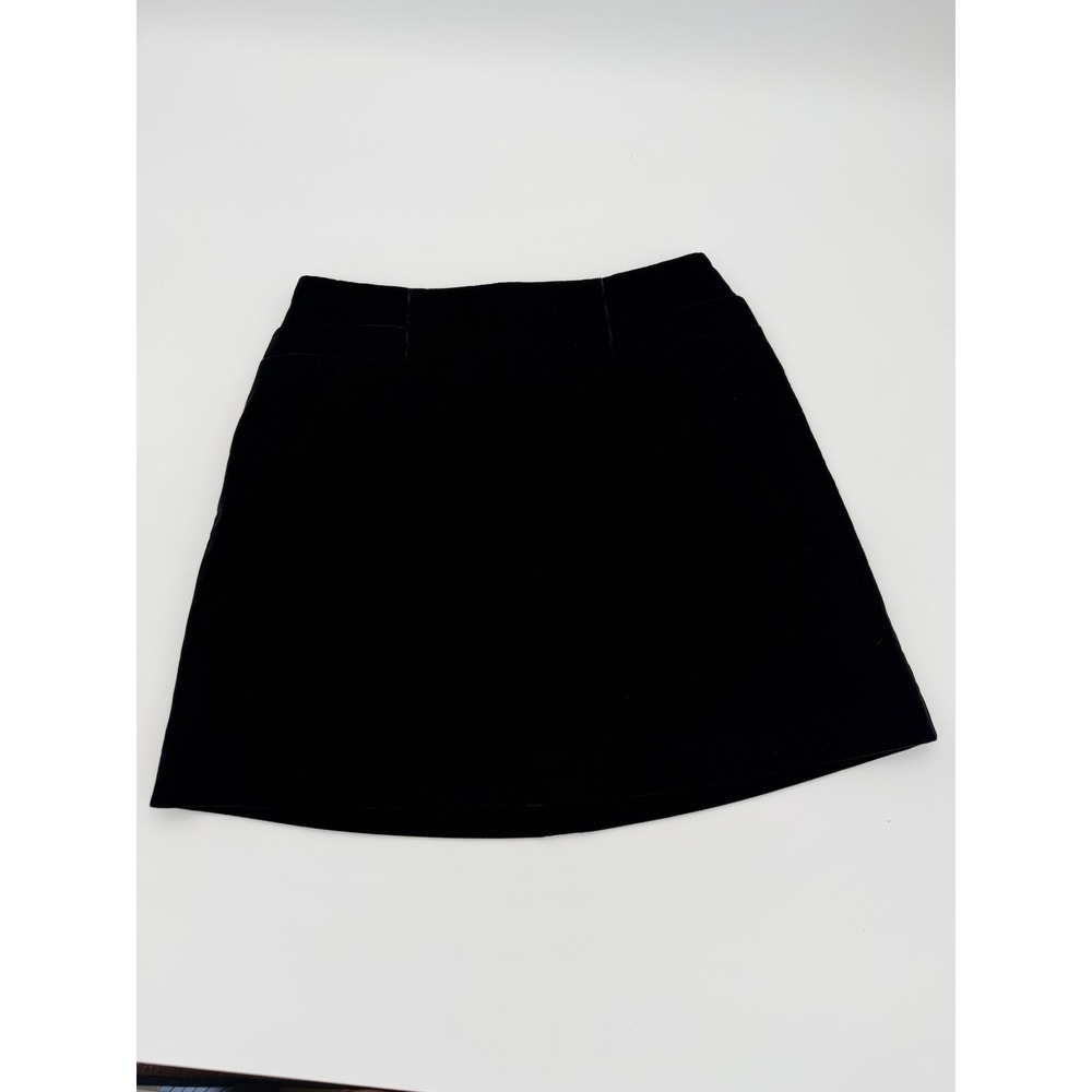 Vintage 90's United Colors of Benetton Black Corduroy Mini Skirt Italy Size 40